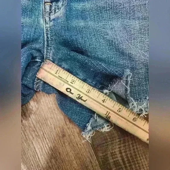 Womens Madewell high-rise denim shorts sz 26 - Picture 3 of 7